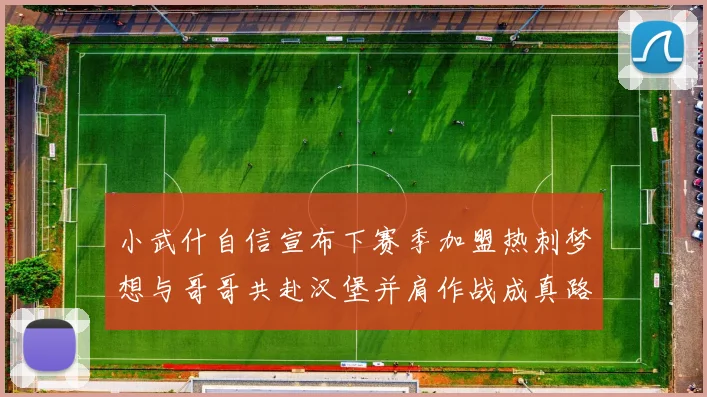 小武什自信宣布下赛季加盟热刺梦想与哥哥共赴汉堡并肩作战成真路